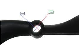 Pro-Range Propellers 1045(10X4.5) ABS DJI Black 1CW+1CCW-1pair- Premium Quality - Thumbnail 2