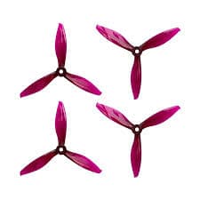 Pro-Range Propellers 5149(5.1X4.9) Tri-Blade Flash Durable 2CW+2CCW 2 Pair-Transparent Purple - Thumbnail 2