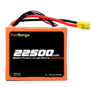 Pro-Range A Grade INR 21700-P45B 22.2V 22500mAh 10C 6S5P 180A/225A Discharge Li-ion Drone Battery Pack for EFT Agriculture Drone