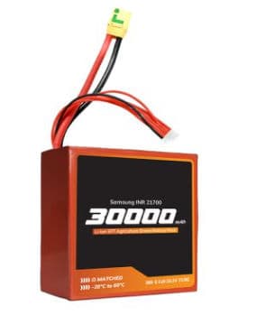 Samsung A Grade INR 21700-50S 22.2V 30000mAh 9C 6s6p 210A/270A Discharge Li-ion Drone Battery Pack for EFT Agriculture Drone - Thumbnail 3