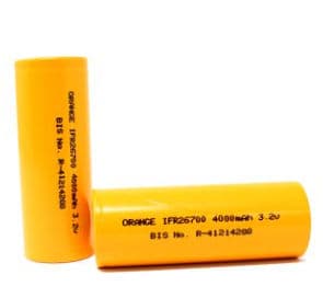 Orange A Grade IFR26700 3.2V 4000mAh 2C LiFePO4 Battery - Thumbnail 4