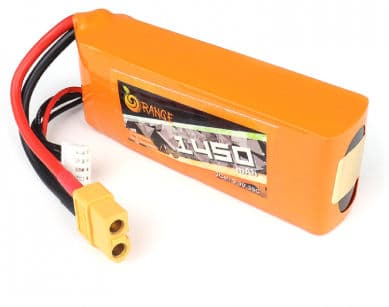 Orange 9.9V 1450mAh 30C 3S Lithium Iron Phosphate (LiFePO4) Battery Pack - Thumbnail 4