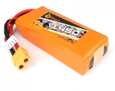 Orange 9.9V 1450mAh 30C 3S Lithium Iron Phosphate (LiFePO4) Battery Pack - Thumbnail 6