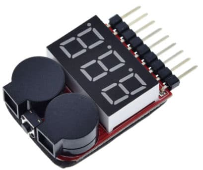 Lipo Voltage Checker 1S-8S with Buzzer Alarm