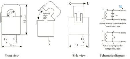 YHDC SCT016S 200A 100mA Split Core Current Transformer - Thumbnail 6