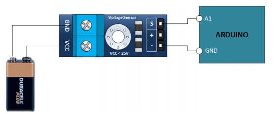 25V Voltage Detection Sensor Module - Thumbnail 3