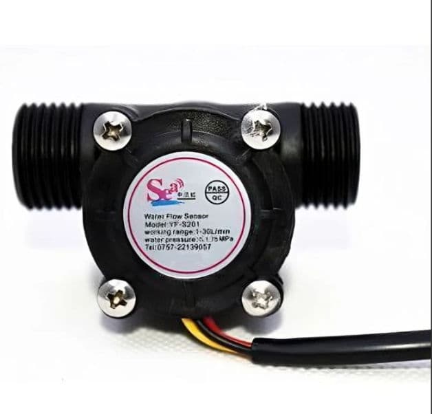 1/2 Inch Water Flow Sensor - YF-S201 - Thumbnail 3