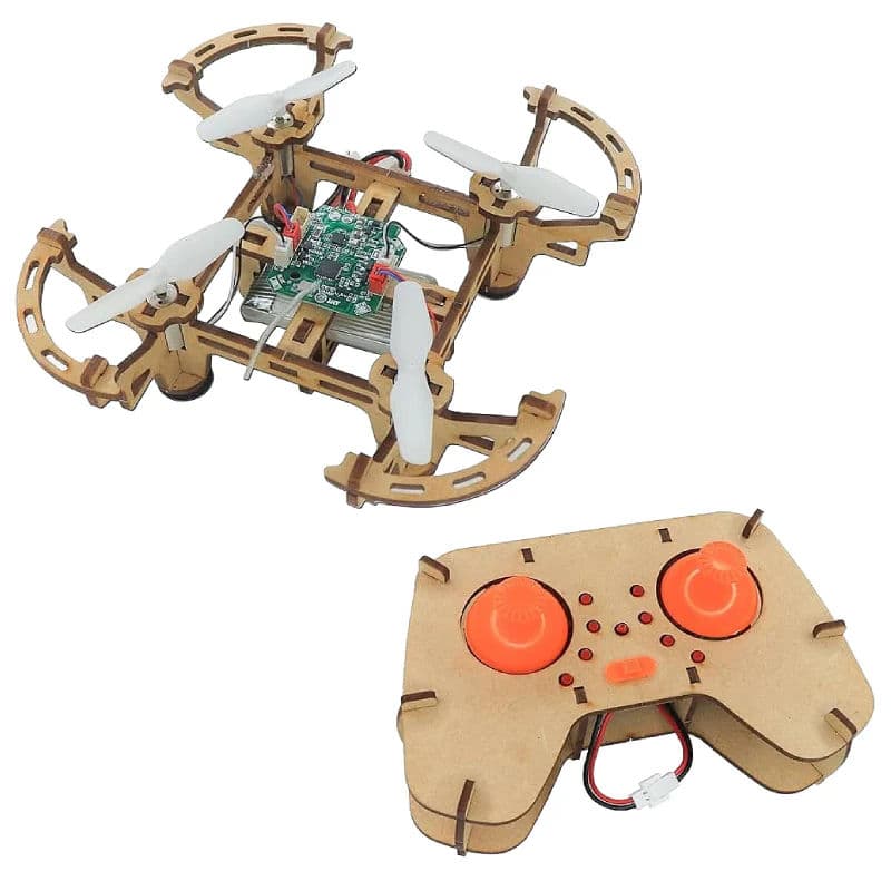 XYQ 2 DIY Drone Quadcopter Wooden Assembly Kit - Thumbnail 2
