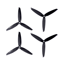 Pro-Range Propellers 6042(6X4.2) Tri Blade Flash 2CW+2CCW 2 Pair- Black - Thumbnail 2