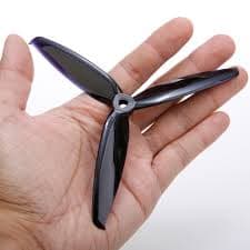 Pro-Range Propellers 6042(6X4.2) Tri Blade Flash 2CW+2CCW 2 Pair- Black - Thumbnail 3