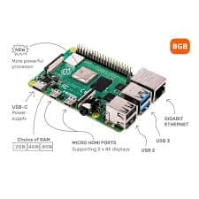 Raspberry Pi 4 Model B with 8GB RAM - Thumbnail 3